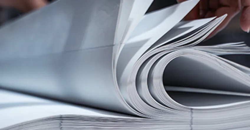 Pile de feuilles de papier